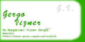 gergo vizner business card